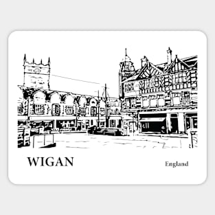 Wigan England Sticker